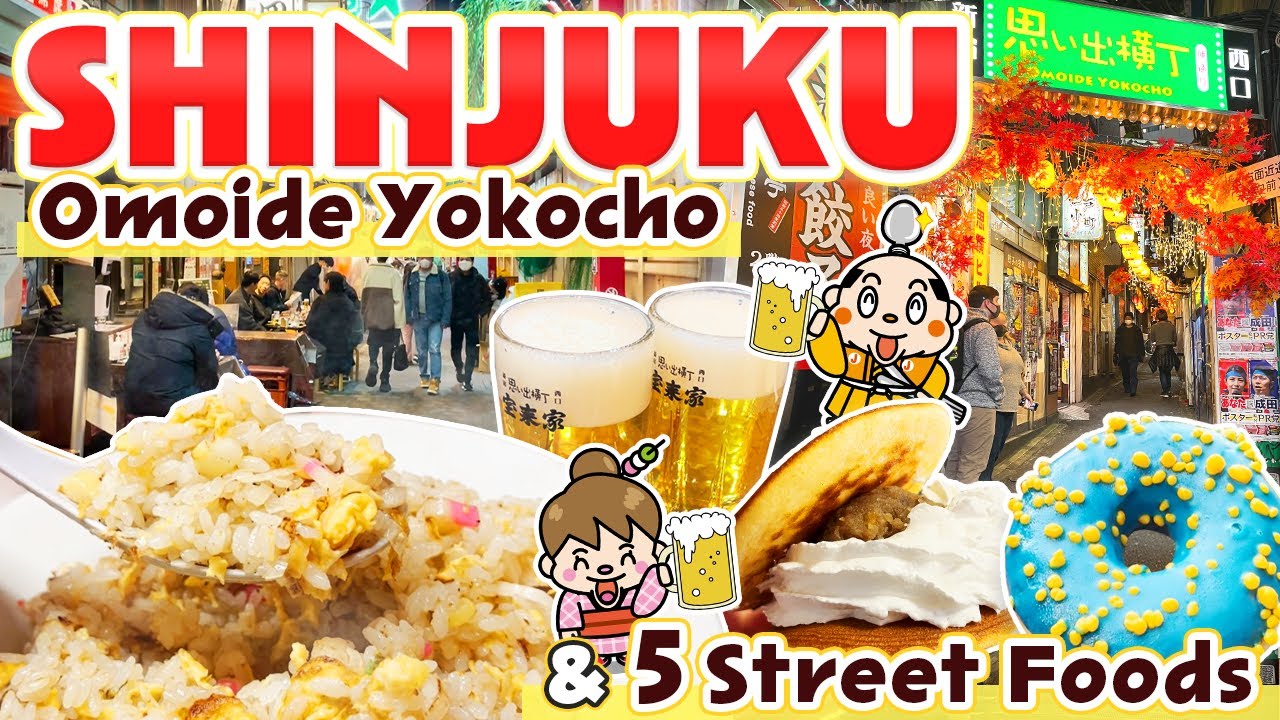 Tokyo Shinjuku Omoide Yokocho & Street food / Japan Travel Guide